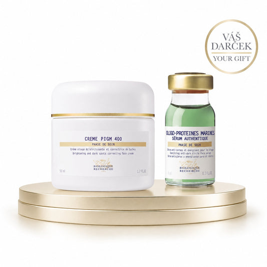 PROMO SADA PIGM400 - KREM PIGM 400 50ml + Serum Oligo Proteines Marines 8ml darček pre vás – Biologique Recherche Bratislava Slovensko