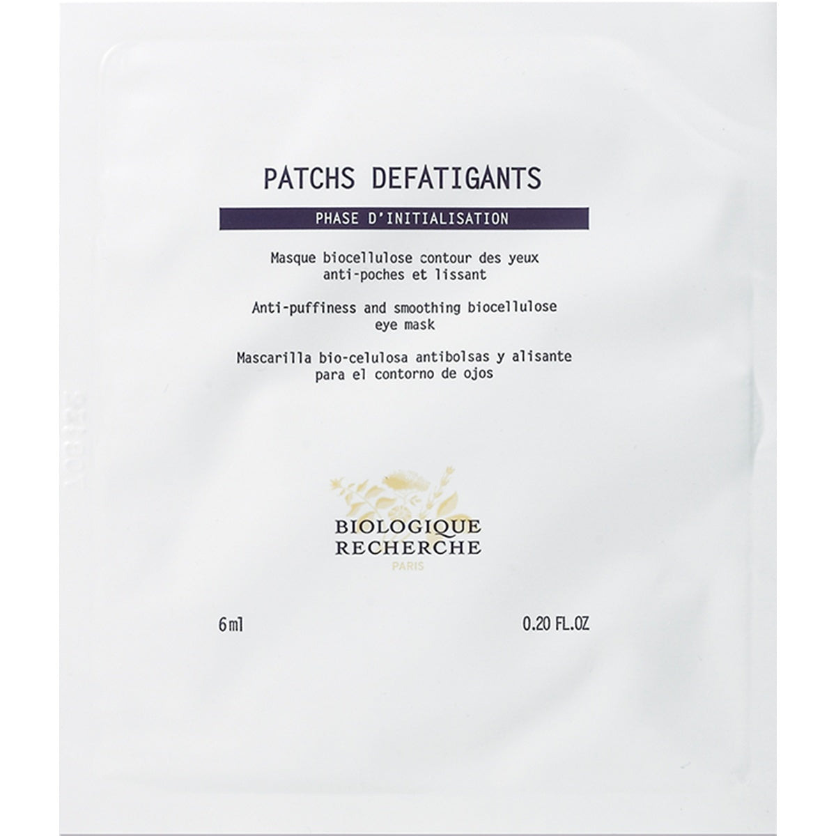 Patchs Défatigants Biologique Recherche – biocelulózové náplasti na očné okolie proti opuchom a vráskam 6 ml