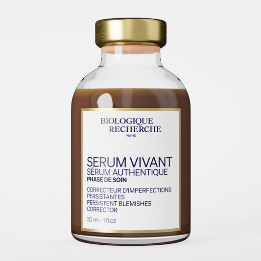 SERUM VIVANT AUTHENTIQUE 30 ml - érum Vivant pomáha redukovať pretrvávajúce nedokonalosti, nadmerný maz a začervenanie. Pre mastnú, problematickú a citlivú pleť. Inšpirované ikonickou Masque Vivant, rozvíja filozofiu tejto kultovej receptúry v podobe séra na každodennú starostlivosť, ktoré prináša postupné a dlhodobé výsledky - Biologique Recherche